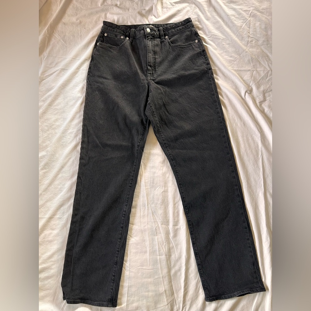 Madewell Curvy ‘90s Straight Black Jeans